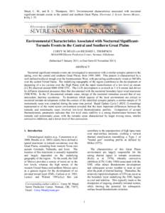 Template for Electronic Journal of Severe Storms Meteorology Submissions