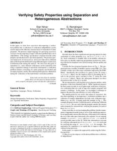 Predicate logic / Formal methods / Logic in computer science / Systems engineering / First-order logic / Model theory / Java Database Connectivity / Abstraction / Formal verification / Logic / Mathematical logic / Mathematics