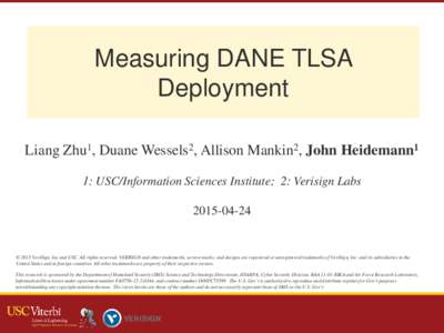 USC/ISI Internet and Networked Systems Template