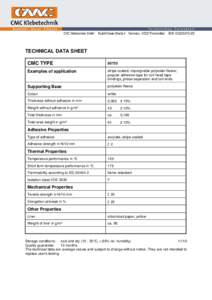 TECHNICAL DATA SHEET CMC TYPE[removed]Examples of application