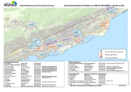 Lieux d’accueil pour l’enfance en Ville de Neuchâtel – Centre et Est  EDUCATION Service de l’Accueil de l’Enfance Domino Boutique