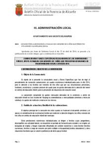 Butlletí Oficial de la Província d´Alacant edita excma. diputació provincial d´alacant Boletín Oficial de la Provincia de Alicante  Nº 89 de[removed]