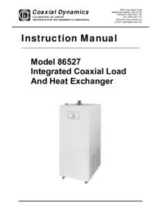 Coaxial Dynamics A CDI INDUSTRIES, INC. COMPANY SPECIALISTS IN RF TEST EQUIPMENT & COMPONENTS[removed]Lake Abram Drive