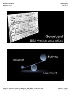 Microsoft PowerPoint - Weigend_IBM_MEX_2014pptx