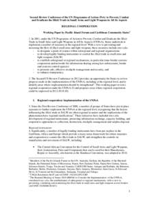 SALW / Kinshasa Convention / Small arms / United Nations Office for Disarmament Affairs / Caribbean Community / Arms Trade Treaty / Arms industry / United Nations Conference on the Illicit Trade in Small Arms / Arms control / International relations / International law