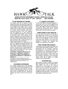 HAWK  TALK NEWSLETTER OF HETHERSETT HAWKS / SWINTON & CO CSC RD