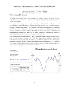 CHICAGO BUSINESS ACTIVITY INDEX