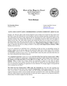 News Release For Immediate Release February 6, 2014 Contact: Juan Pablo Guzman[removed]