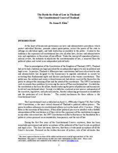 Constitution of Thailand / Thai law / Thailand / Court systems / Constitutional Court of Thailand / Government of Thailand / Supreme court / Supreme Court of the United States / United States Constitution / Government / Constitutional law / Law