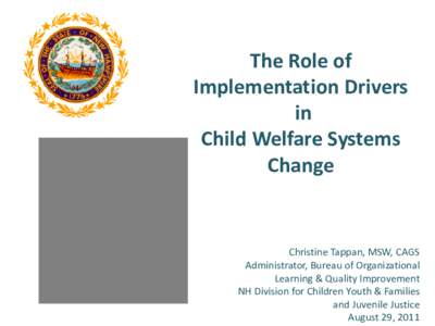 The Role of Implementation Drivers in Child Welfare Systems Change