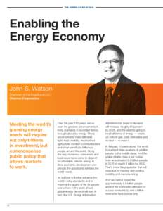 the power of ideasEnabling the Energy Economy  John S. Watson