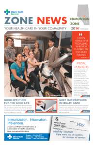 Zone NEWS Your Health Care in Your Community edmonton Zone