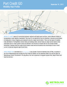 Greater Toronto Area / Provinces and territories of Canada / GO Transit / The Big Move / Mississauga / Public transport / Union Station / Metrolinx / Ontario / Transportation planning