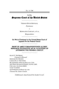NoIn The Supreme Court of the United States _____________________ VERNON HUGH BOWMAN,
