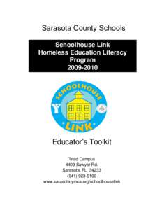 Sarasota County Public Schools   Schoolhouse Link Homeless Education Literacy Program[removed]