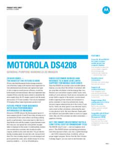 Motorola DS4208 General Purpose Handheld 2D Imager