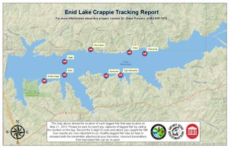 Enid Lake Crappie Tracking Report  For more information about this project, contact Dr. Glenn Parsons at[removed]War Hawks