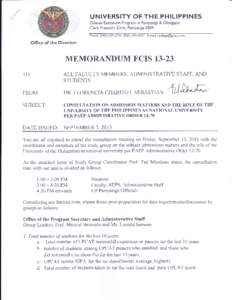 UNIYERSITY OF THF FHILIPPINES  / Diliman Extension Frogram in Pampanga & $longapo Clark Freeport Zone, Pampansa 2S0$