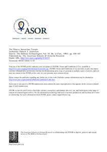 The Elusive Samaritan Temple Author(s): Robert T. Anderson Source: The Biblical Archaeologist, Vol. 54, No. 2 (Jun., 1991), pp[removed]Published by: The American Schools of Oriental Research Stable URL: http://www.jstor