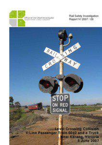 Level crossing / Conductor / Kerang /  Victoria / Train / Truck driver / Kerang train accident / Railway accidents in Victoria / Transport / Land transport / Rail transport