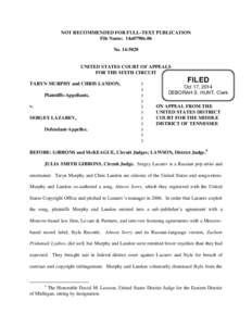 NOT RECOMMENDED FOR FULL-TEXT PUBLICATION File Name: 14a0790n.06 NoUNITED STATES COURT OF APPEALS FOR THE SIXTH CIRCUIT