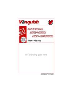 ISP Branding goes here  © Vanquish IncAll rights reserved www.vanquish.com v 3.0-SA)  Contents