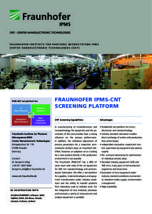 Technology / Chemistry / Fraunhofer Society / Chemical vapor deposition / Deep reactive-ion etching / Nanotechnology / Etching / Semiconductor device fabrication / Materials science / Microtechnology