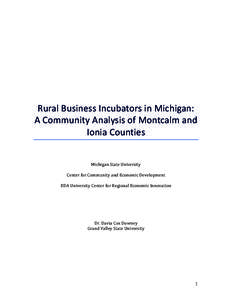 Rural Business Incubators in Michigan