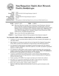 Microsoft Word - Fungal Meningitis HAN_Update10[removed]doc