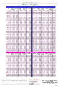 Bus Schedule as of October 1, 2014  AIOI Station - SPring-8 Line Weekdays AIOI