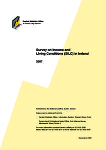 EU SILC Survey 2007 publicati...