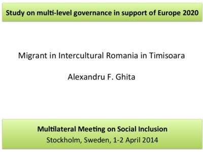 Immigration / Political science / Science / Human geography / Cross-cultural communication / Human communication / Governance