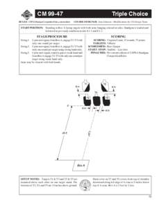 CM[removed]RULES: USPSA Handgun Competition Rules, current edition Triple Choice COURSE DESIGNER: Jean Johnson—Modifications by US Design Team