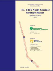 I-5/I-205 North Corridor Strategy Report, Final Summary Reportl.PDF