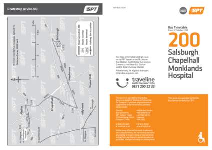 Ref. 9561EBus Timetable 200 From 31 October 2014