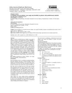 Rheumatology / Podiatry / Orthopedic surgery / Arthropathies / Knee / Varus deformity / Patellofemoral pain syndrome / Orthotics / Subtalar joint / Medicine / Anatomy / Health