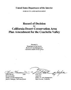 Coachella Valley / Cahuilla / California Mission Indians / Native American tribes in California / San Bernardino National Forest / Santa Rosa and San Jacinto Mountains National Monument / Coachella /  California / Mecca Hills / Federal Land Policy and Management Act / Geography of California / Southern California / California