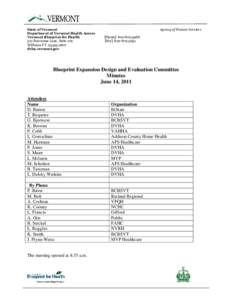 State of Vermont Department of Vermont Health Access Vermont Blueprint for Health 312 Hurricane Lane, Suite 201 Williston VT[removed]dvha.vermont.gov