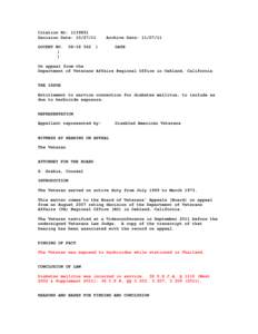 United States Department of Veterans Affairs / Agent Orange / Environmental issues with war / Herbicides / Diabetes / Veteran / Mellitus / War / Peace / Aftermath of the Vietnam War