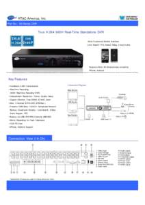 KT&C America, Inc. Part No.: K9 Series DVR True H.264 960H Real-Time Standalone DVR Multi- Functional Mobile Interface (Live, Search, PTZ, Sensor Relay, 2-way Audio)