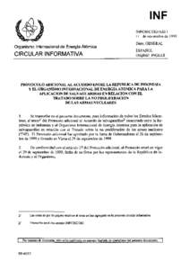 INFCIRC/283/Add.1 - Protocol Additional to the Agreement Between the Republic of Indonesia and the International Atomic Energy Agency for the Application of Safeguards in Connection with the Treaty on the Non-Proliferati