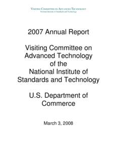 VISITING COMMITTEE ON ADVANCED TECHNOLOGY