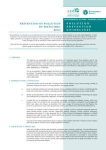 Guidance : Pollution Prevention Guidelines (PPG) : Notes : 9 : Prevention Of Pollution By Pesticides (PDF)