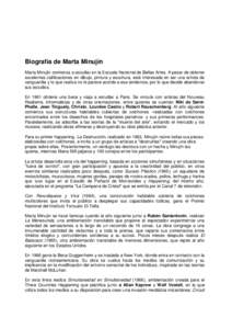 Biografía de Marta Minujín