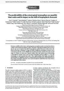 Atmospheric dynamics / Polar vortex / Quasi-biennial oscillation / Rossby wave / Meteorology / Tropopause / Stratosphere / Teleconnection / Richard Lindzen / General circulation model / Numerical weather prediction / Atmospheric wave