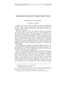 Misrepresentation / Reliance damages / Damages / Efficient breach / United States contract law / Estoppel / Expectation damages / Restatement (Second) of Contracts / Tort / Law / Contract law / Contract