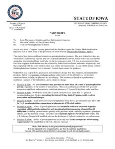 Methamphetamine / Anorectics / Law / Alcohols / Drug Enforcement Administration / Combat Methamphetamine Epidemic Act / Pseudoephedrine / Phenylpropanolamine / Ephedrine / Decongestants / Medicine / Pharmacology