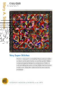 Mary A. Stinson  Crazy Quilt Very Super-Stitches