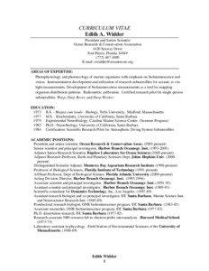 Microsoft Word - Widder cv _3_.doc