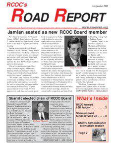 RCOC’s  ROAD REPORT